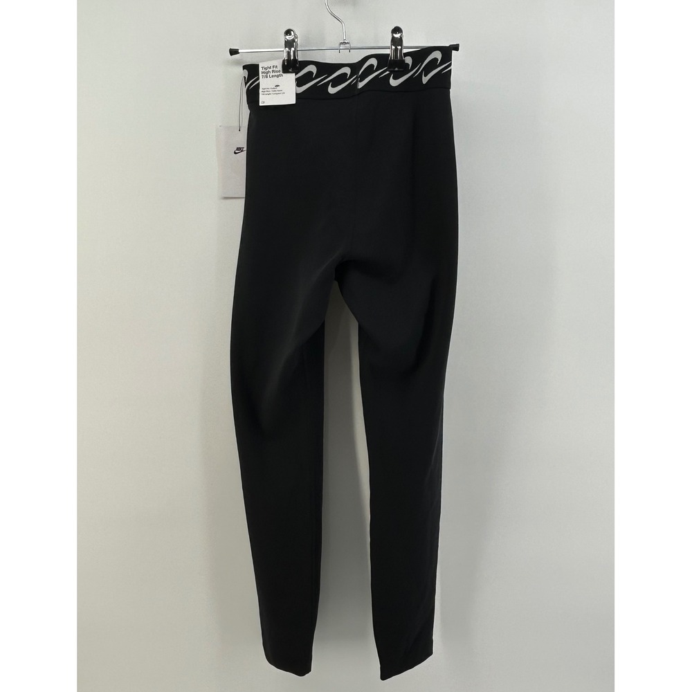 Nike Womens Sportswear High Rise 7/8 Tight Fit Leggings Black FN6545-010 XS - Picture 3 of 10
